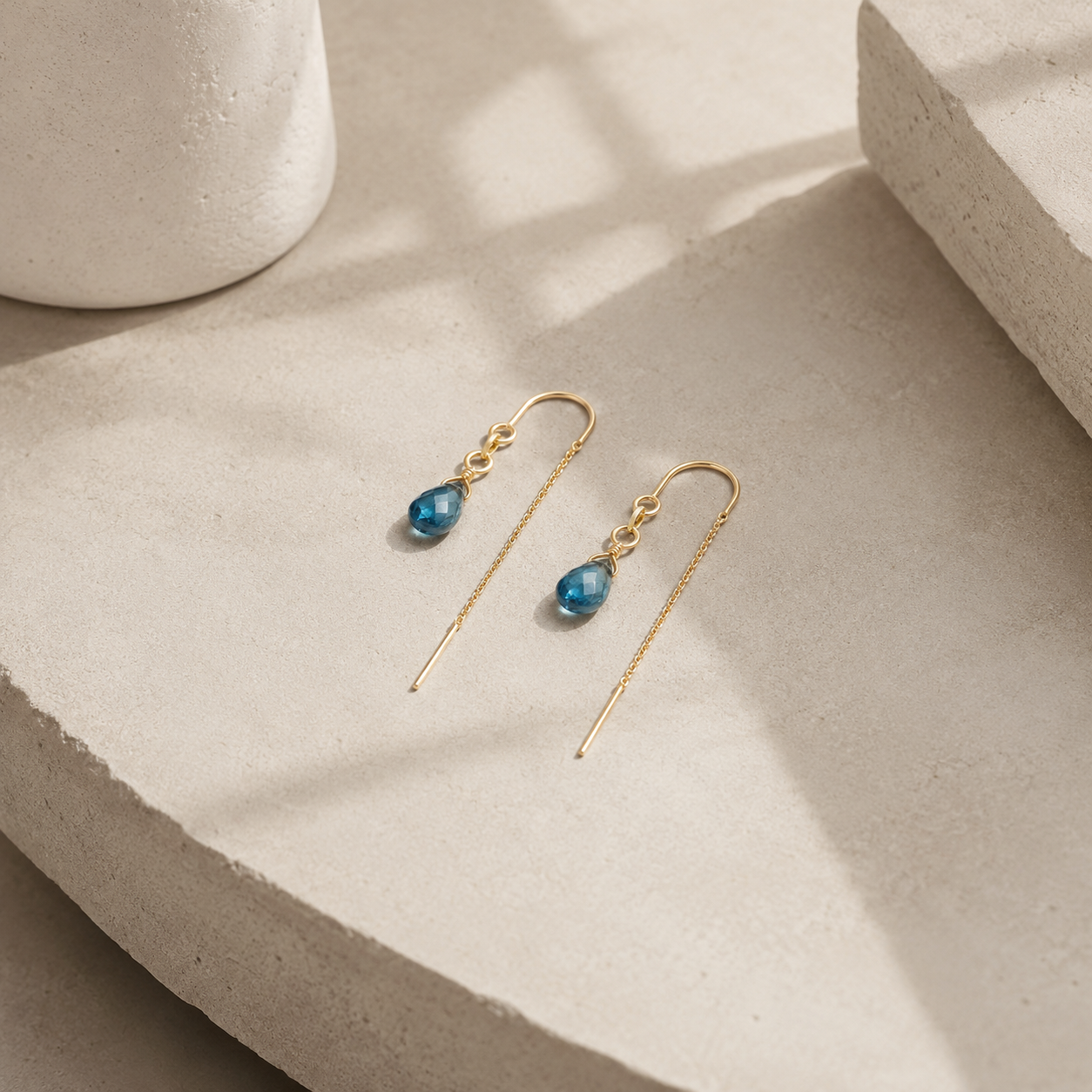 String Drop - London Blue Topaz