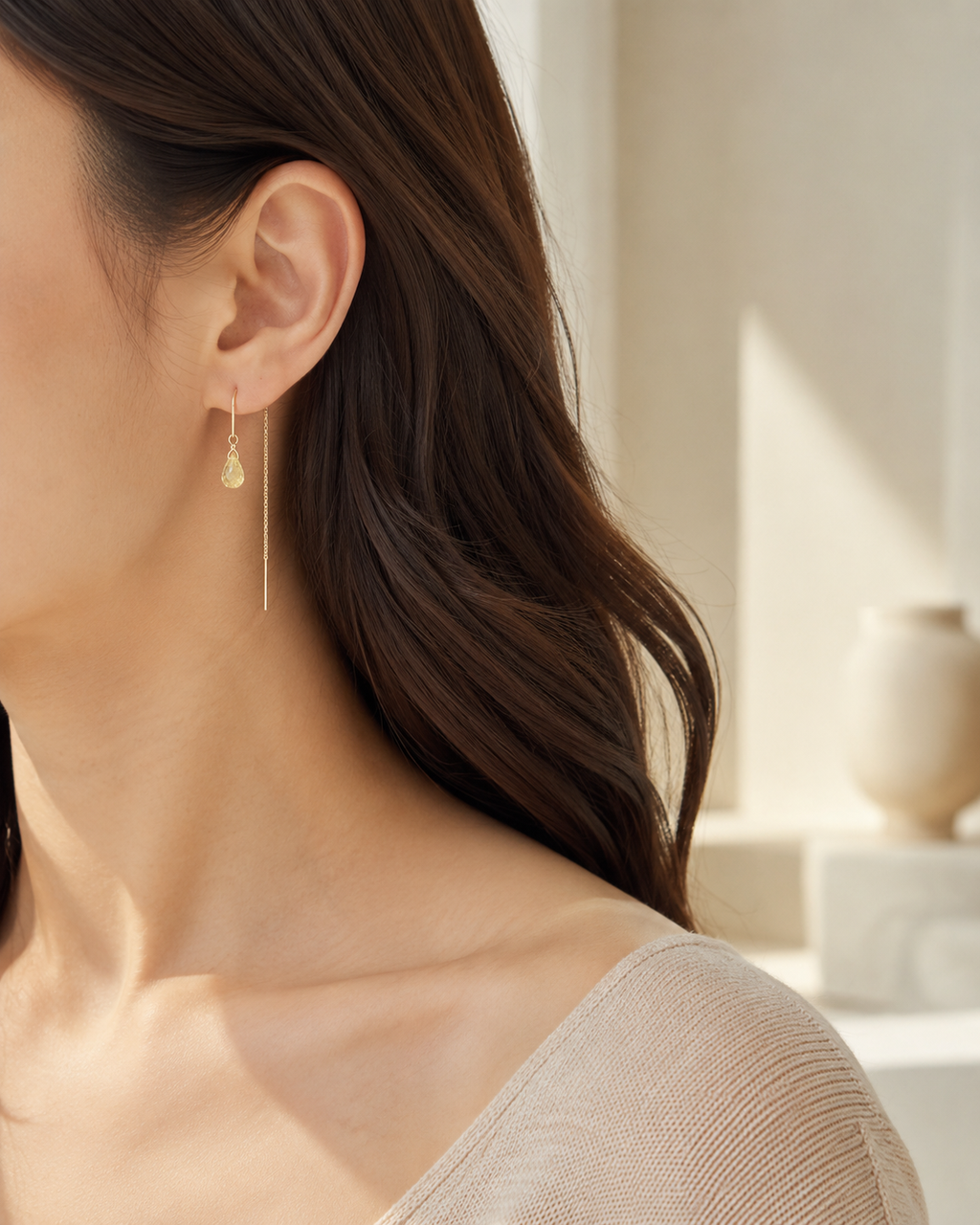 String Drop -  Citrine