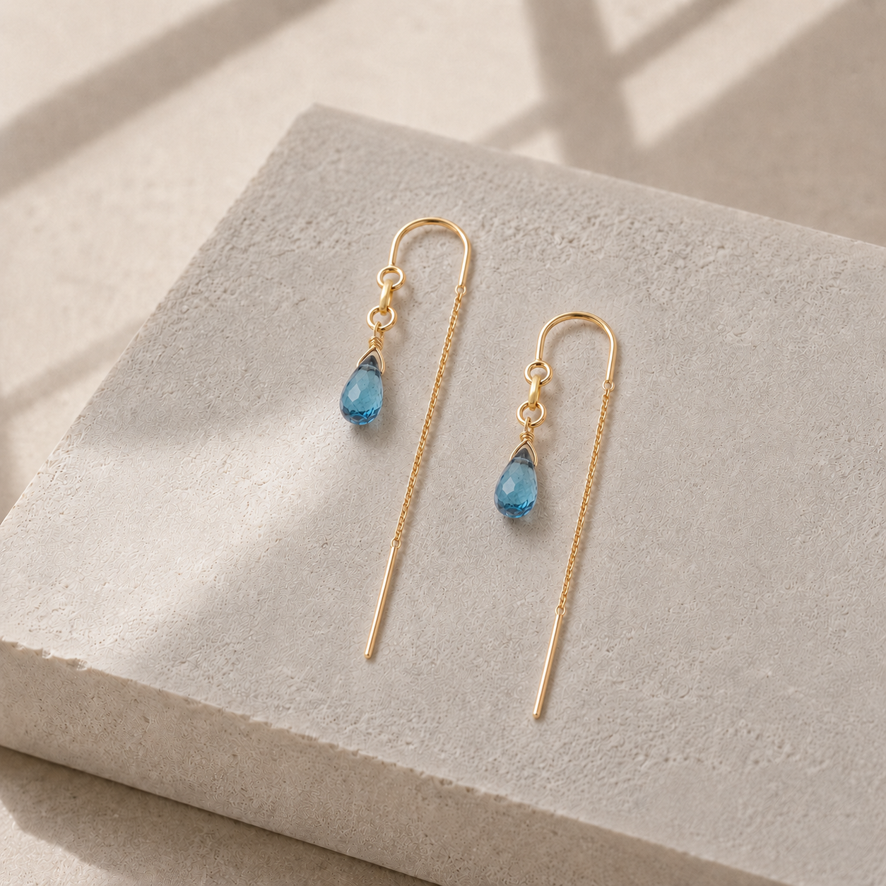 String Drop - London Blue Topaz